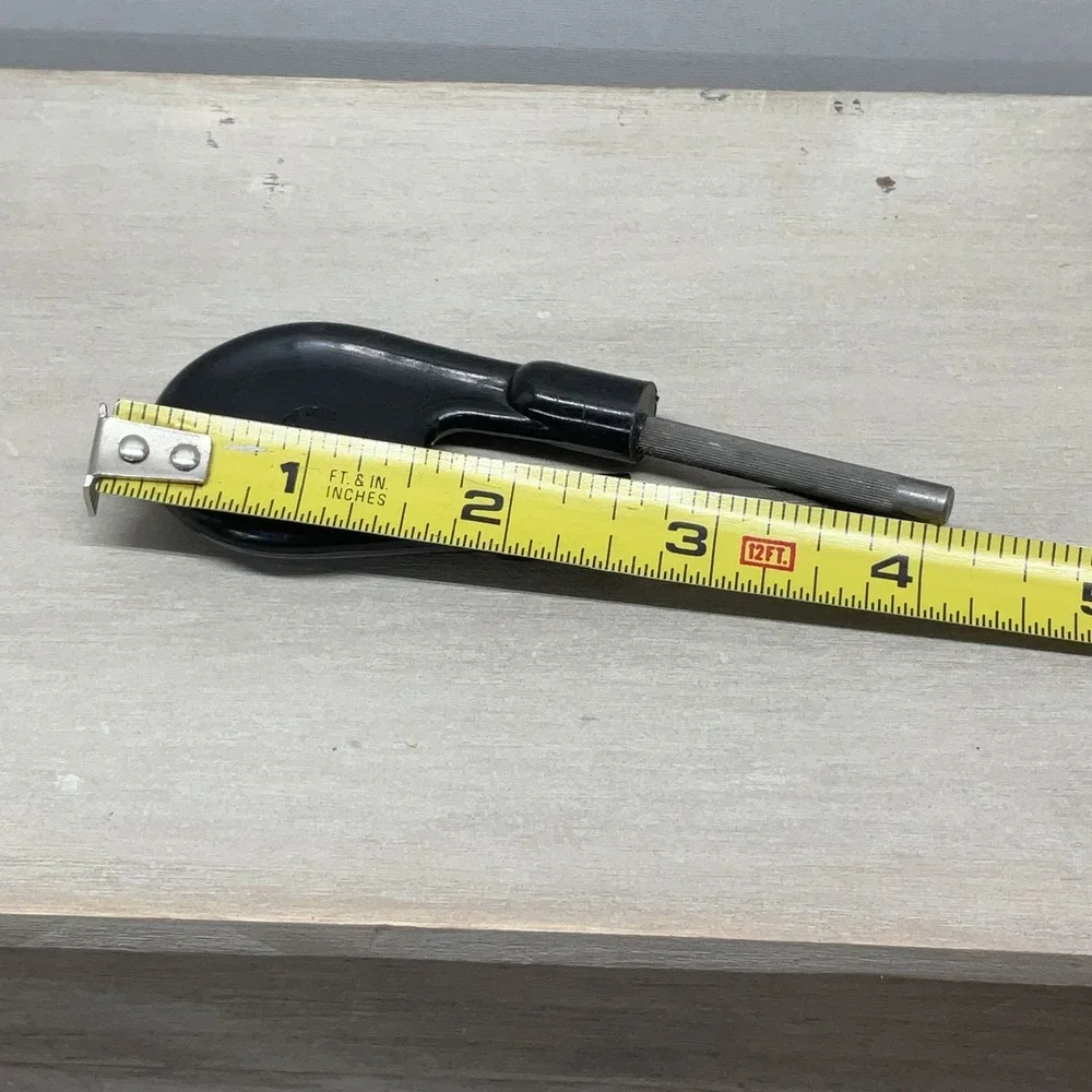 Vintage Made in Germany Handheld V-Shape Knife Sharpener Black Handle 4.25in